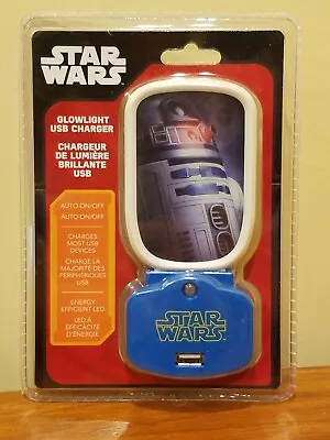 R2-D2 Star Wars Droid Glowlight USB Charger LED Night Light Outlet Phone Plug • $5.69