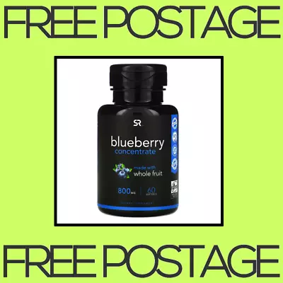 NEW Sports Research Blueberry Concentrate 800 Mg - 60 Softgels FREE SHIPPING • $62.90