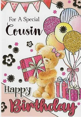 For A Special Cousin Female Birthday Card • £1.89