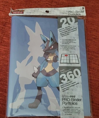 $32.99 • Buy Lucario 9-Pocket PRO-Binder For Pokémon TCG. Holds 360 Cards. New. 