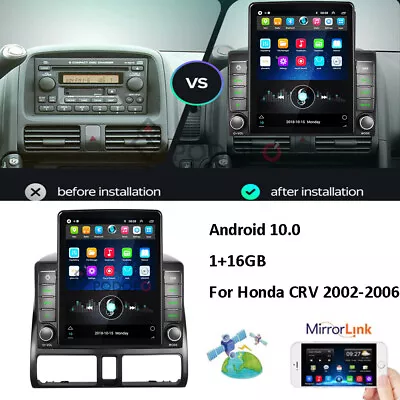 For 2002-2006 Honda CR-V CRV Stereo Radio 9.5 Android 10.0 GPS Head Unit • $208.07