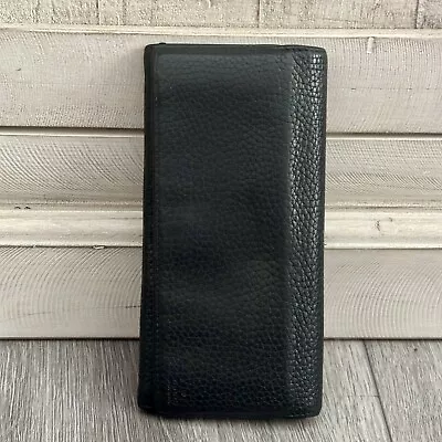 Gucci Vintage Black Pebbled Leather Mens Unisex “Quiet Luxury” Wallet Billfold • $120