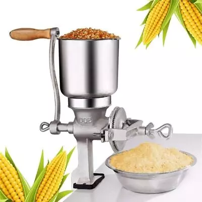 Manual Grain Grinder Machine Corn Nut Flour Mill Kitchen Food Hand-Operated Tool • £27.89