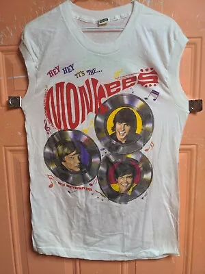Vintage The Monkees 20th Anniversary Tour 1986 T Shirt 80s Sleeveless Large  • $41.99