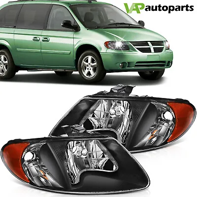 For 2001-2007 Dodge Caravan/Chrysler Town&Country Headlights Assembly Pair Lamp • $67.99