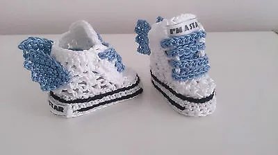 Baby Crochet Knitting Hand Shoes Trainers Sneakers Clothes Socks Hats Caps Boots • £4.99