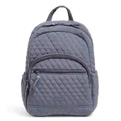 Vera Bradley Essential Backpack Carbon Gray Microfiber NWT • $69.99