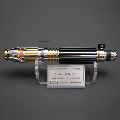 Star Wars Lightsaber Mace Windu 1:1 RGB Sound Pixel Metal New 89sabers Replica  • $990.30