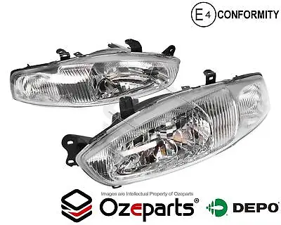 Pair LH+RH Head Light Front Lamp For Mitsubishi Lancer CE Coupe 1998~2003 • $148.33
