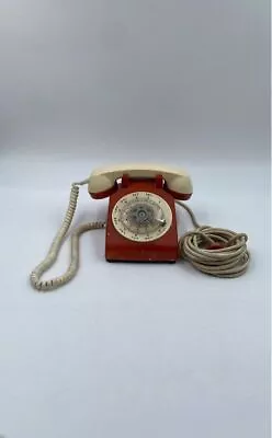 Vintage Bell System Property Western Electric Burnt Orange Desk Phone Telephone • $9.99
