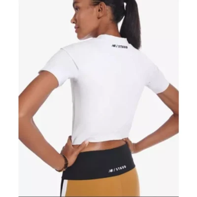 $60 • Buy New Balance X STAUD Performance Tee White Womens XS 