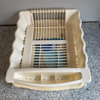 Rubbermaid Contours Dish Drainer Tray Almond 6055 1183 Vintage 1995 • $59.99