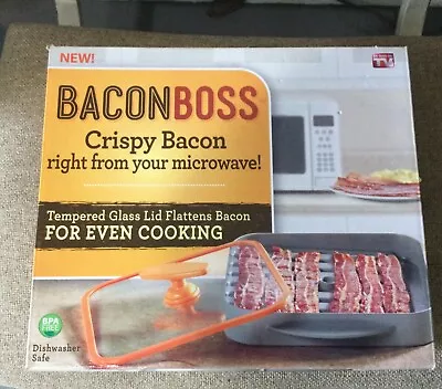Bacon Boss - Crispy Bacon Right From Your Microwave - As Seen On TV - F33 • $12