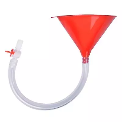 Double Header Tube Beer Filling Funnel Long Thick Tube Beer Bong W/ Valve Q0B8 • $31.03