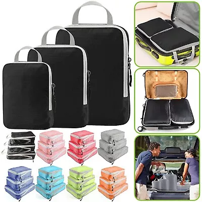 Packing Cubes Travel Pouches Luggage Organiser Bag Suitcase Clothes Storage Bag • $24.99