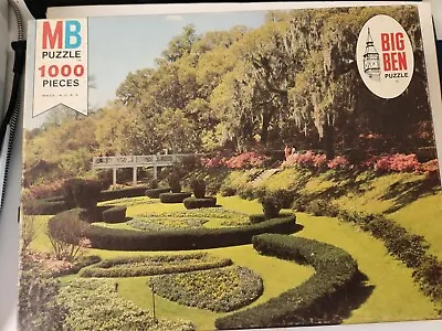 Vintage Milton Bradley Big Ben Series Puzzle Orton Plantation NC 1000 Pcs 26x20 • $4.75