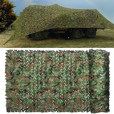 13x20Ft Camping Camouflage Netting Military Camo Sunshade Mesh Hunting Car Cover • $39.88