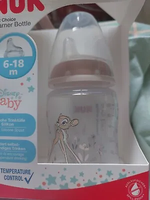 Modified Nuk DISNEY BAMBI BABY BOTTLE WITH SEALED TEAT AND FAKE MILK FOR USE... • £10.99