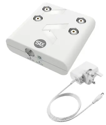 SLX 4 Way TV Signal Booster 4G High Gain Digital Amplifier Radio 27813HSR New • £12.85