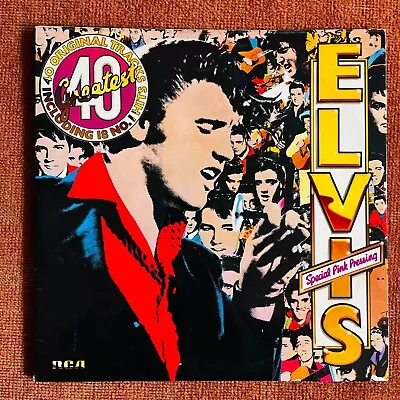 £29.99 • Buy Elvis Presley Elvis's 40 Greatest Gatefold Double Pink 12  Vinyl LP 1978 RCA