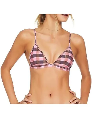 Stunning Tigerlily Jane Pink Tri Bikini Swim Top. Size 12 & 14. NWT RRP $110.00 • $19.99