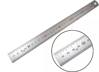 H101-C 300 Mm Rigid  Zero Glare  Metric Machinist Ruler/Rule Scale .5 Mm & Mm Ma • $15.48