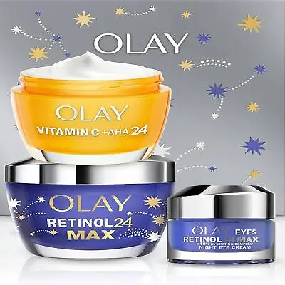 Olay Face Cream Retinol24 Max Night Cream And Eye Cream Gift Set For Women • £54.49