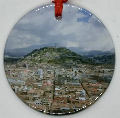 Quito Ecuador Christmas Ornament Porcelain Souvenir • $13.98