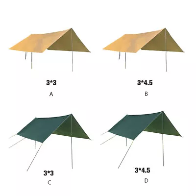 Sun Shelter Cloth Sun Shade Canopy Camping Tent Barbecue Picnic Beach • $86.32