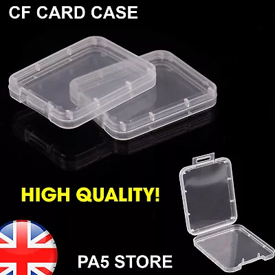 2x CF CARD STORAGE CASE HOLDER CONTAINER BOX SD Memory Compact Flash NEW # • £3.49