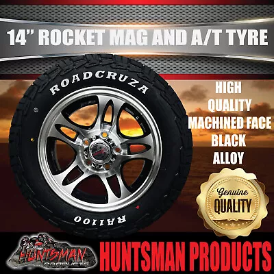 14x6 & 175/70R14 LT RA1100 Ford Stud Rocket Trailer Caravan Mag Wheel Rim & Tyre • $210