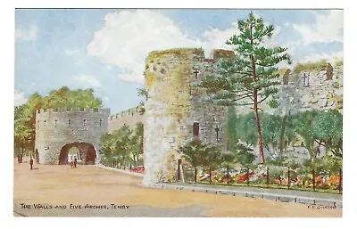 £2.99 • Buy F E Quinton Wales Card; Salmon 2349. Tenby Walls And Arches. Pristine