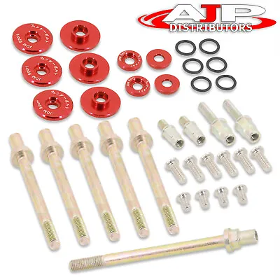 Red JDM Engine Motor Aluminum Valve Cover Washer Bolts Kit For K-Series K20 K24 • $22.99