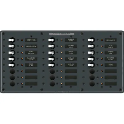 Blue Sea Systems 8264 Panel DC 24 Position - Marine Electrical Distribution • $750.37