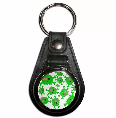 £4.99 • Buy Skull Bow Pattern 2 - Plastic Medallion Key Ring Colour Choice New