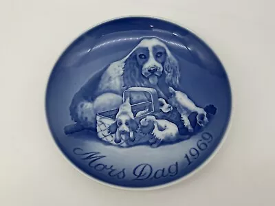 1969 B&G Kjobenhavn Denmark Blue 6  Collector Plate Mother's Day 8000/9369 • $7.99
