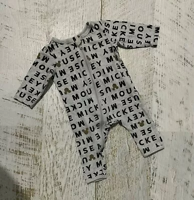 Disney Baby Boy Sz 0-3 Mths  Allinone Romper Zippy Mickey Mouse • $7.90