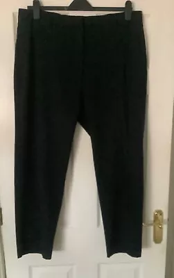 M&S Ladies Black Trousers 18 Short.  Nearly New. • £10