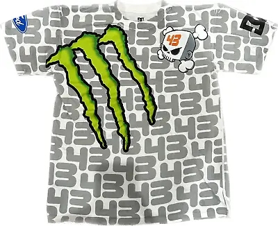 Rare Ken Block DC Shoes Gray Ford Rally Team Monster Energy #43 Men's Medium! • $74