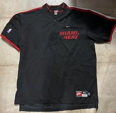 Authentic Nike Miami Heat Basketball Warmup Shooting Shirt Xl • $39.99