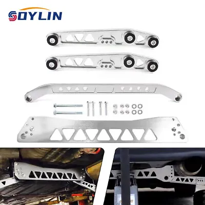 Rear Lower Control Arm+ Subframe Brace + Tie Bar For Honda Civic EG 92-95 Silver • $115.99