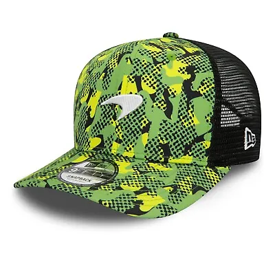 McLaren F1 New Era Camo Official Trucker Baseball Cap Green Free UK Shipping • £39