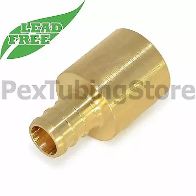 (25) 1/2  PEX X 3/4  Male Sweat Adapters -  Brass Crimp Fittings LEAD-FREE • $50.40