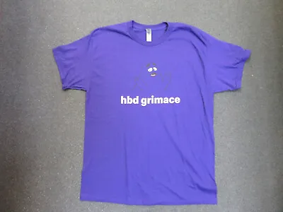 McDonald's Purple 2023 Happy Birthday Grimace HBD T-Shirt L Large • $12.99