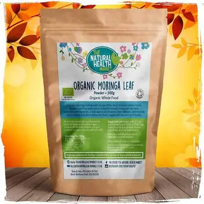 £5.99 • Buy Organic Moringa Leaf Powder RAW PURE CERTIFIED Rich In Vitamins A B C E Protein