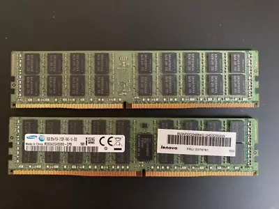 4 X 16GB DDR4 (64Gb) PC4_2133MHz Lenovo 03T6781 ServerWorkstation  Memory RAM • £58