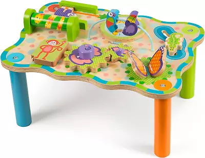 Melissa & Doug First Play Children’s Jungle Wooden Activity Table New Toy Gift • $75.99