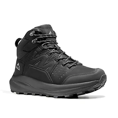Men Hiking Boots Waterproof Outdoor Leather Lightweight Climbing Work Boots • $49.89