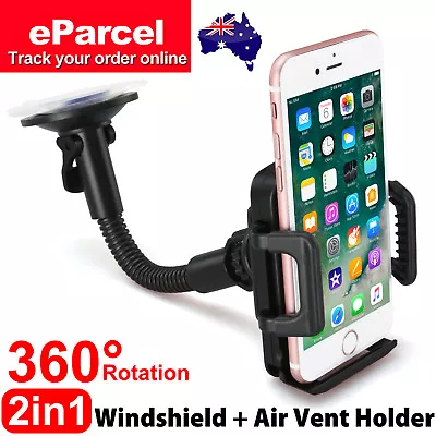 Universal 360° Rotation Windshield Car Mount Holder Stand For Mobile Phone GPS • $13.45
