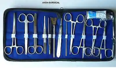 14 Pc Military Field Minor Surgery Surgical Veterinary Dental Instrument Kit • $15.18
